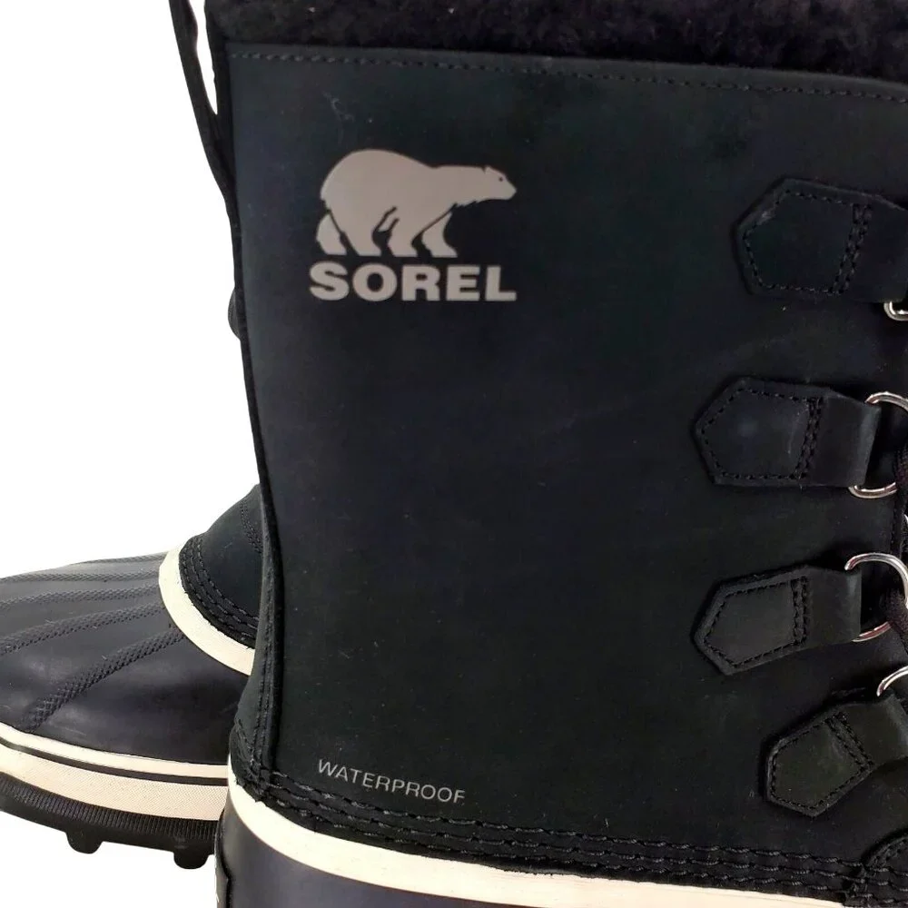 SOREL Men's 8 Caribou Winter Snow Boots Outdoor Waterproof Duck Shoes leather